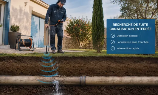 Recherche de fuite canalisation