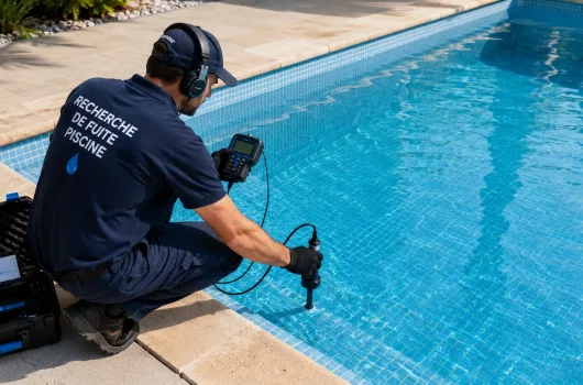 recherche de fuite piscine